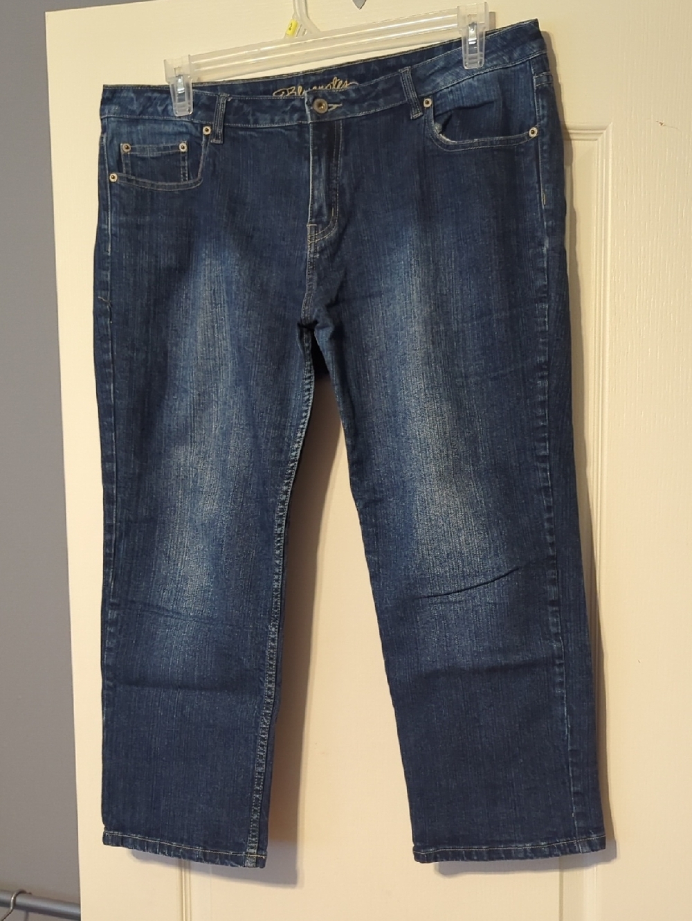 Women's Dark Blue Denim Jean Capris